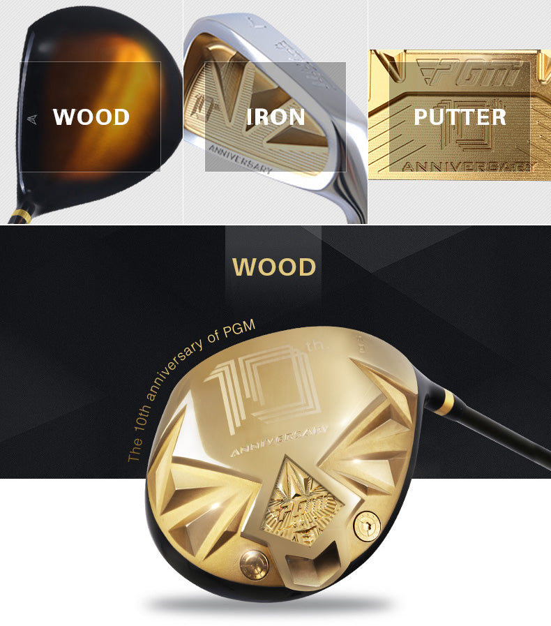 PGM MTG009 10 years anniversary Professional Gold Golf clubs set