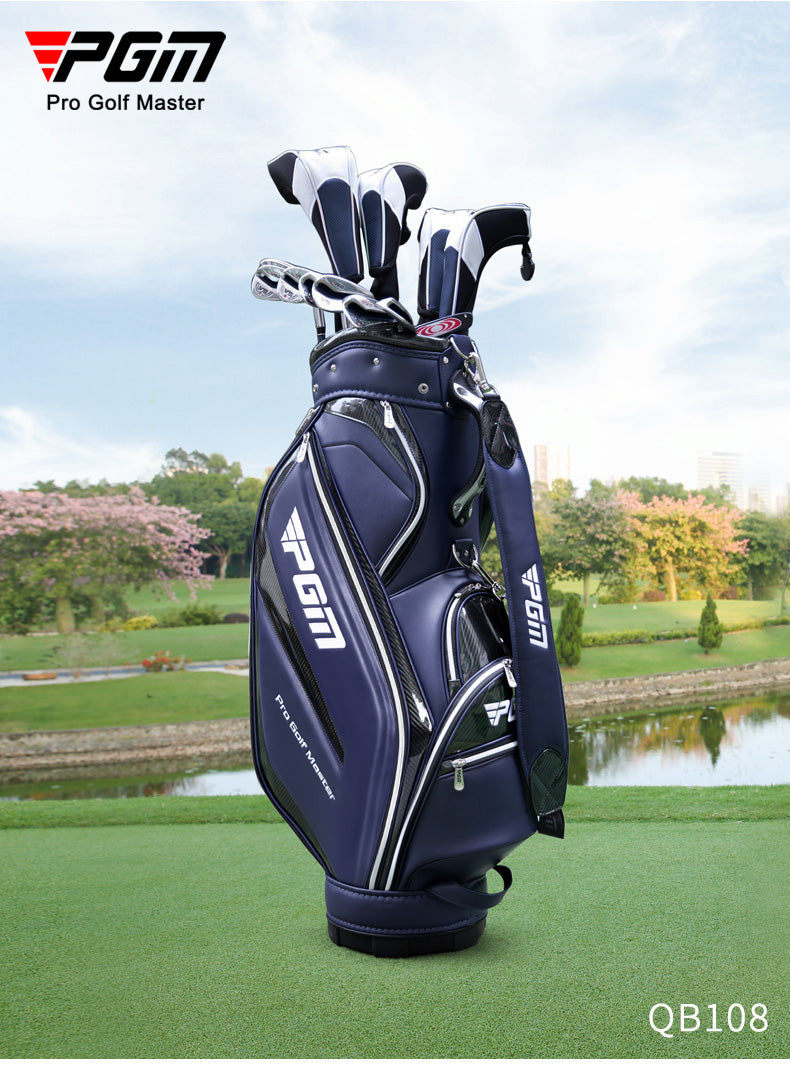 PGM QB108 high quality PU tour golf bags durable waterproof golf staff bag