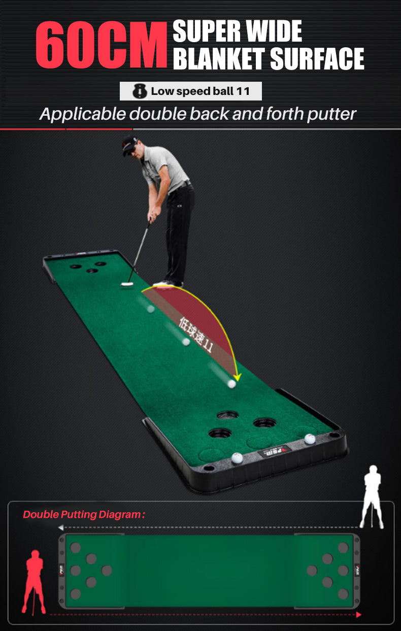 PGM TL027 mini golf putting green slope indoor golf putting mat game practice with holes