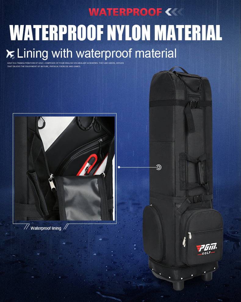 PGM HKB012 durable nylon waterproof black golf travel cover bag tour golf bag