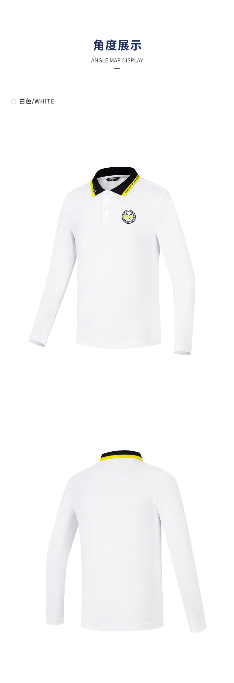 PGM YF494 quick-dry golf polo shirt long sleeve golf polo shirt juniors kids boys golf shirt