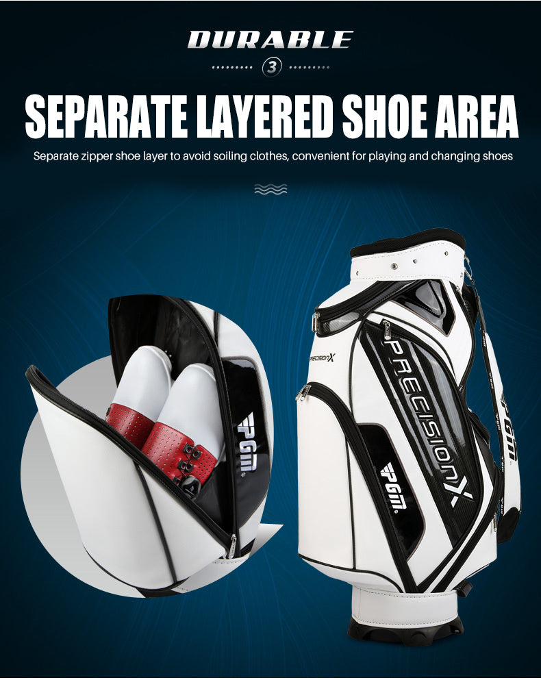 PGM QB034 waterproof golf bag custom PU staff golf bag for man