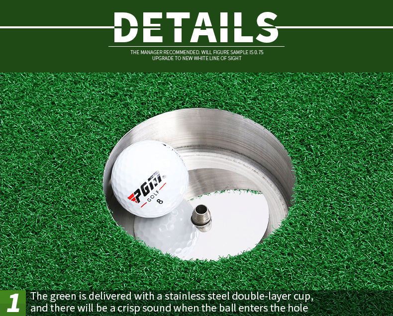 PGM GL009 mini golf putting green trainer putting green mat with two aiming line