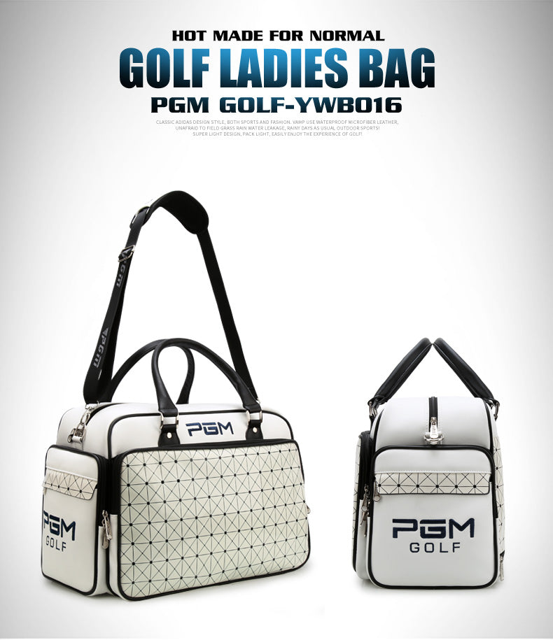 PGM YWB016 PU golf boston bag Large Volume Waterproof Boston Clothing Bag