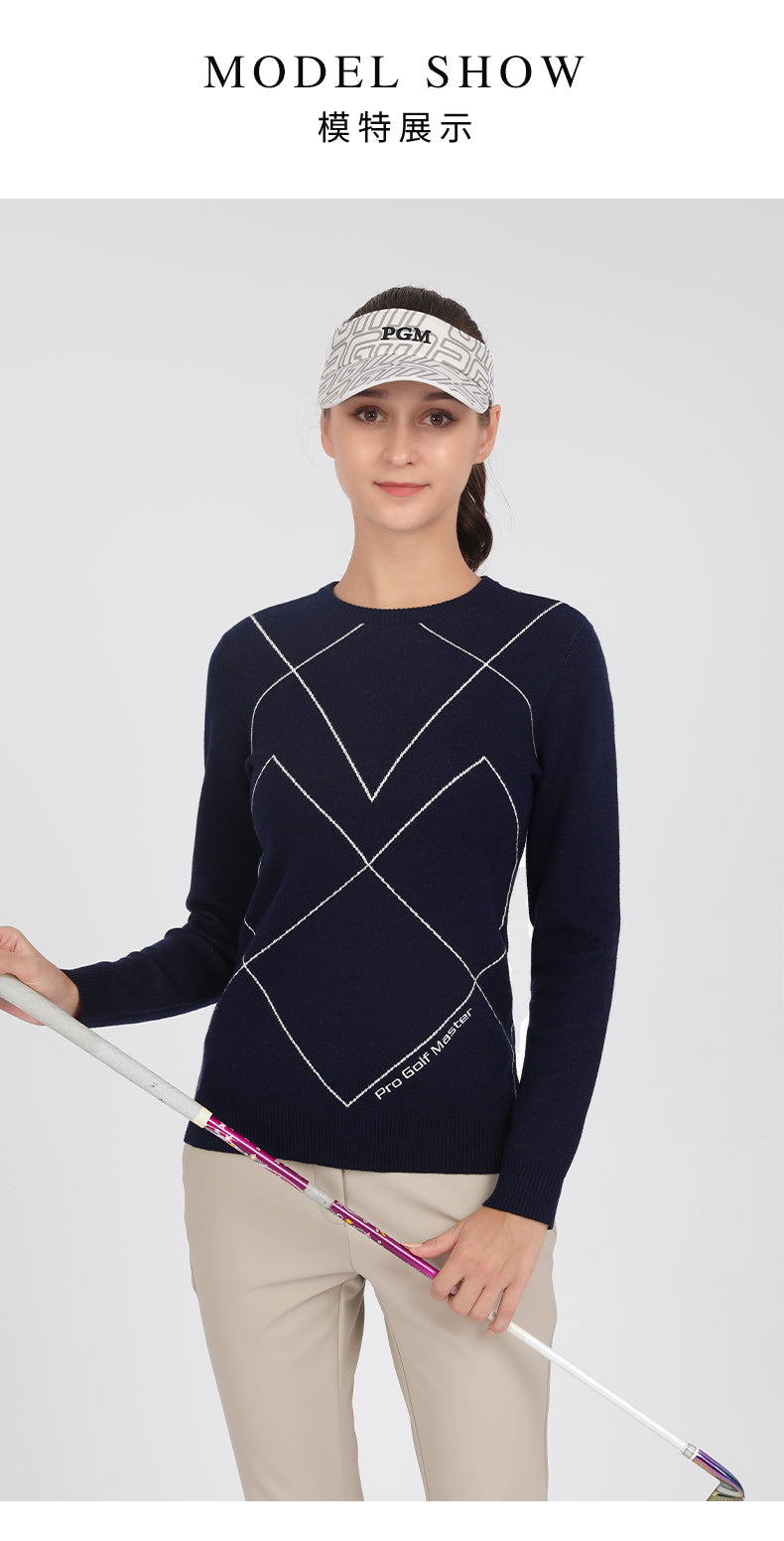 PGM YF496 ladies pull over golf down bottom sweater women golf sweater