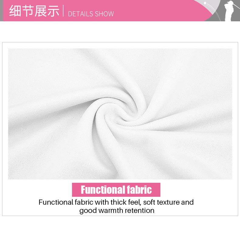 PGM YF389 crew neck multi moloured slim fit sport golf shirt plain for women