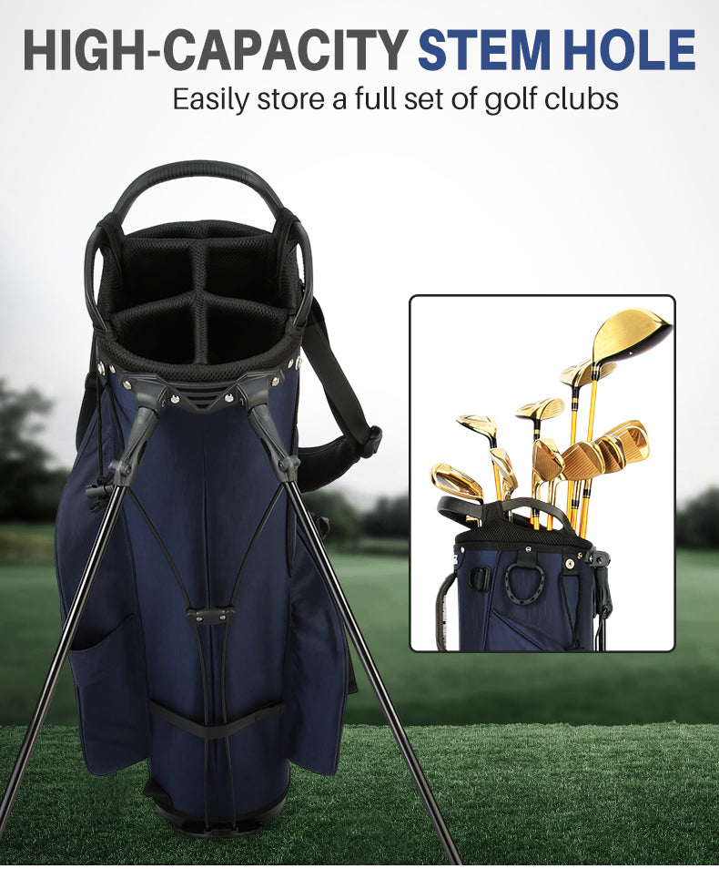 PGM QB074 premium custom 5 way divider waterproof lightweight sunday nylon golf bag