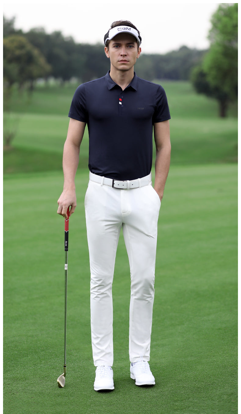 PGM YF441 mens polo golf shirts polyester spandex fashion performance golf shirts