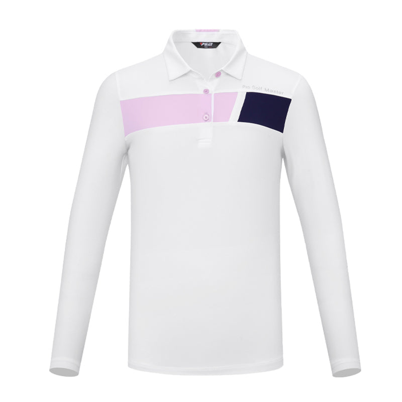 PGM YF546 button down golf tennis polo athletic wear kids golf polo
