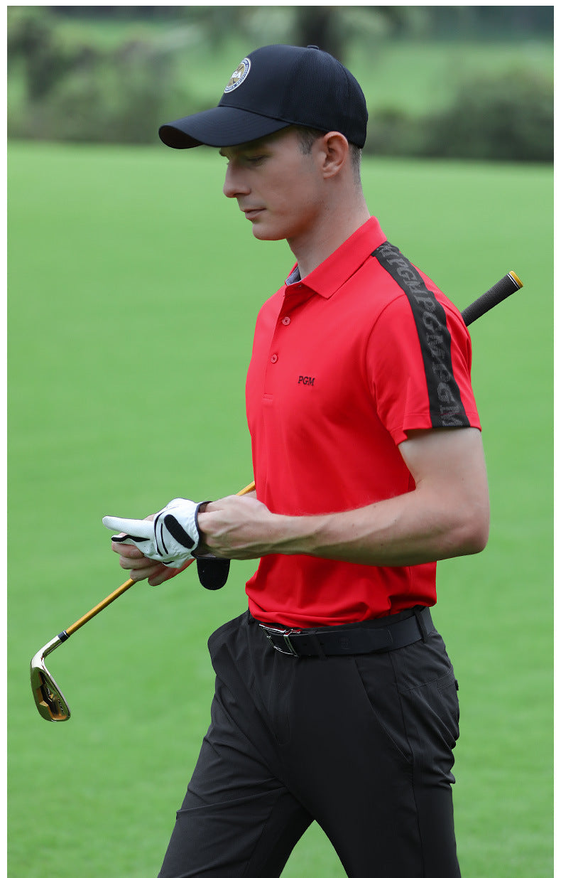 PGM YF397 men breathable custom golf polo shirts high quality golf polo