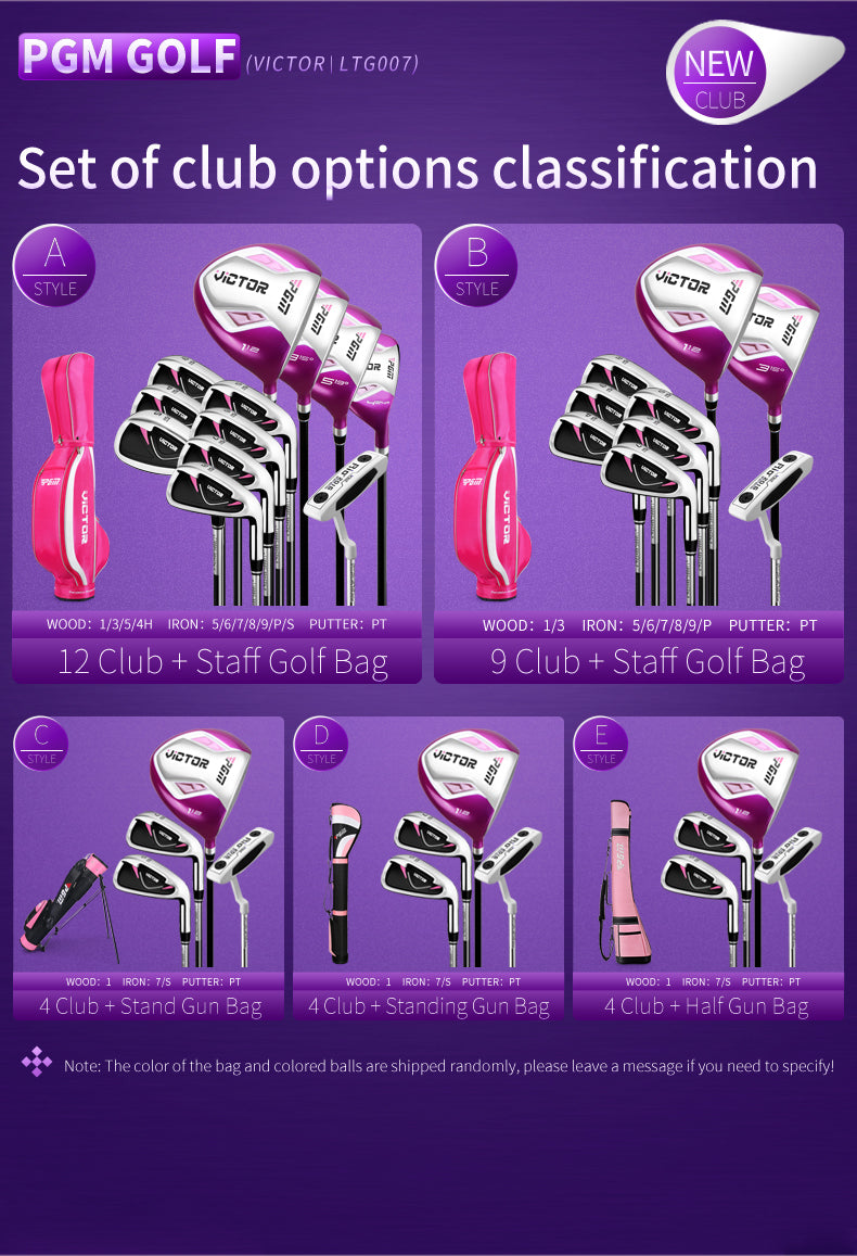 PGM LTG007 hot sale women golf clubs complete set for ladies