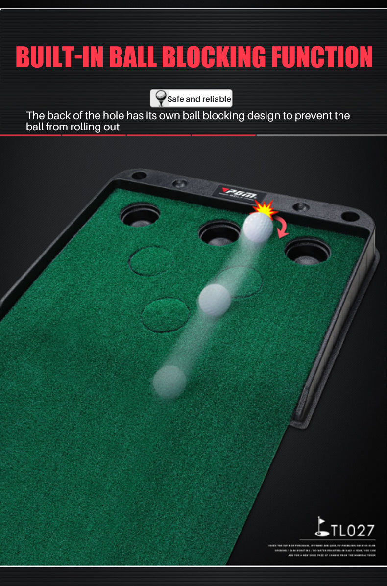 PGM TL027 mini golf putting green slope indoor golf putting mat game practice with holes