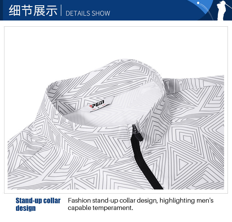 PGM YF394 polyester logo golf shirt quarter zip ladies polyester spandex golf shirt
