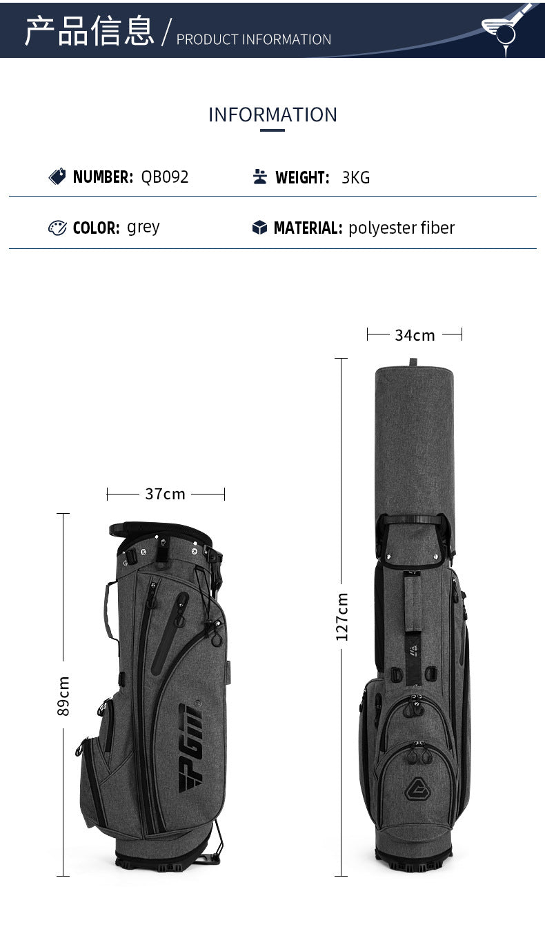 PGM QB092 custom golf stand bag quality lightweight stand golf bag with strap