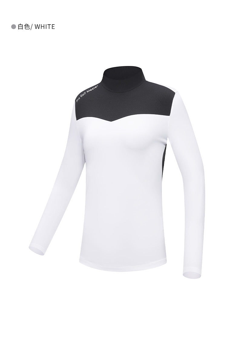 PGM YF545 ladies plain white golf t shirts poly spandex soft golf shirts