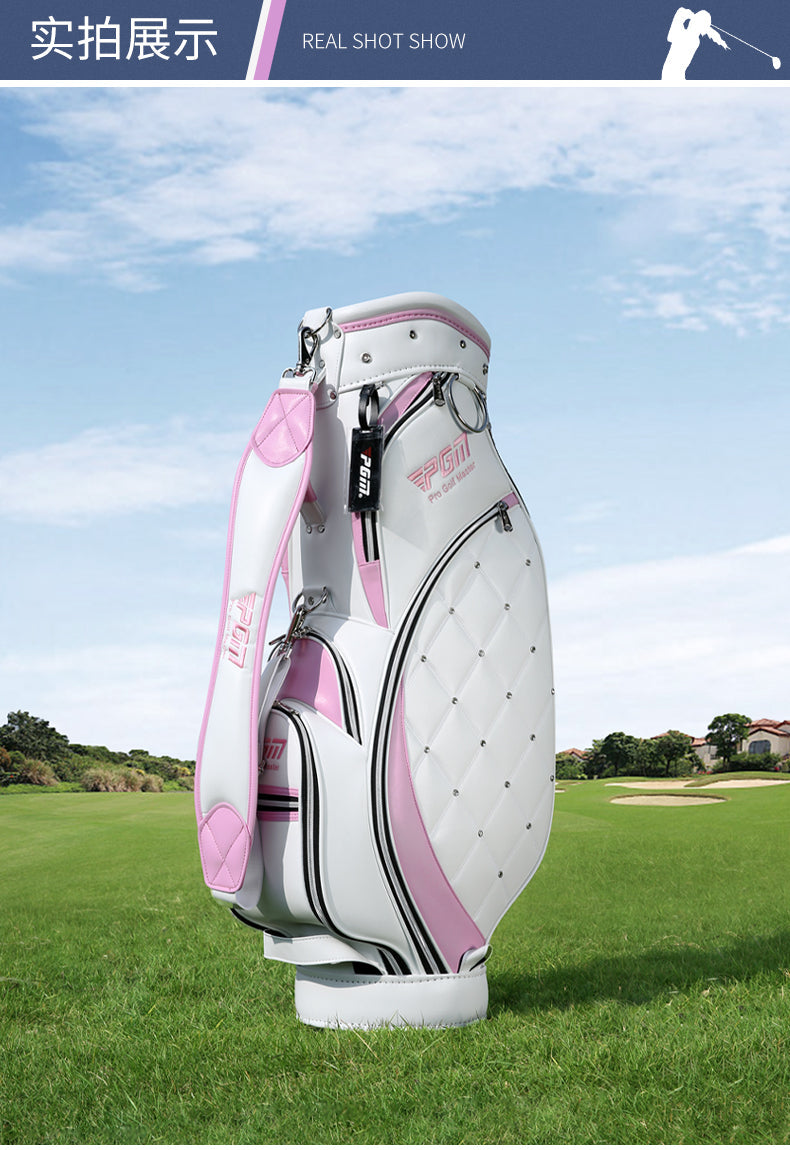 PGM QB103 golf tour staff bag women light weight trolley golf cart bag for women