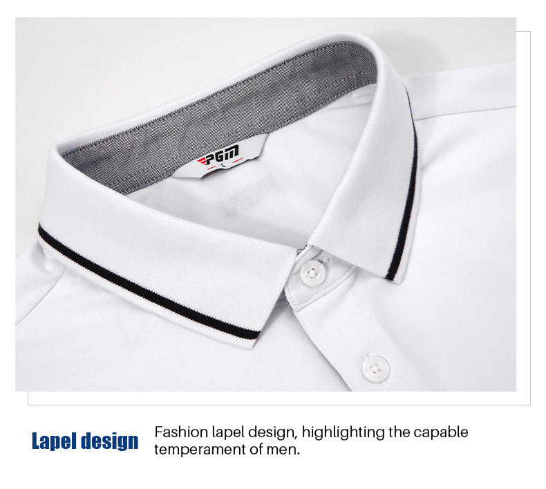 PGM YF395 men breathable golf polo shirt soft spandex polyester golf polo