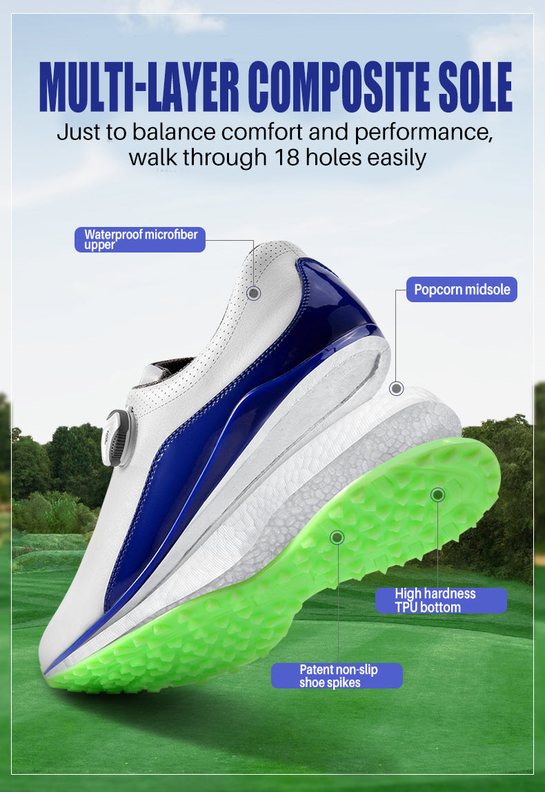 PGM XZ173 custom golf shoes spikes light weight mens golf shoes