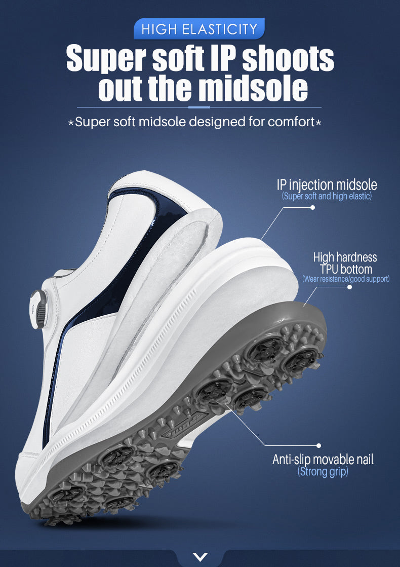 PGM XZ169 Auto Lacing Waterproof Microfiber Anti-slip Golf Shoes