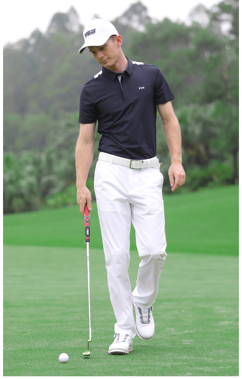PGM YF392 brand golf t-shirt logo polyester short sleeve quick dry golf shirt for man