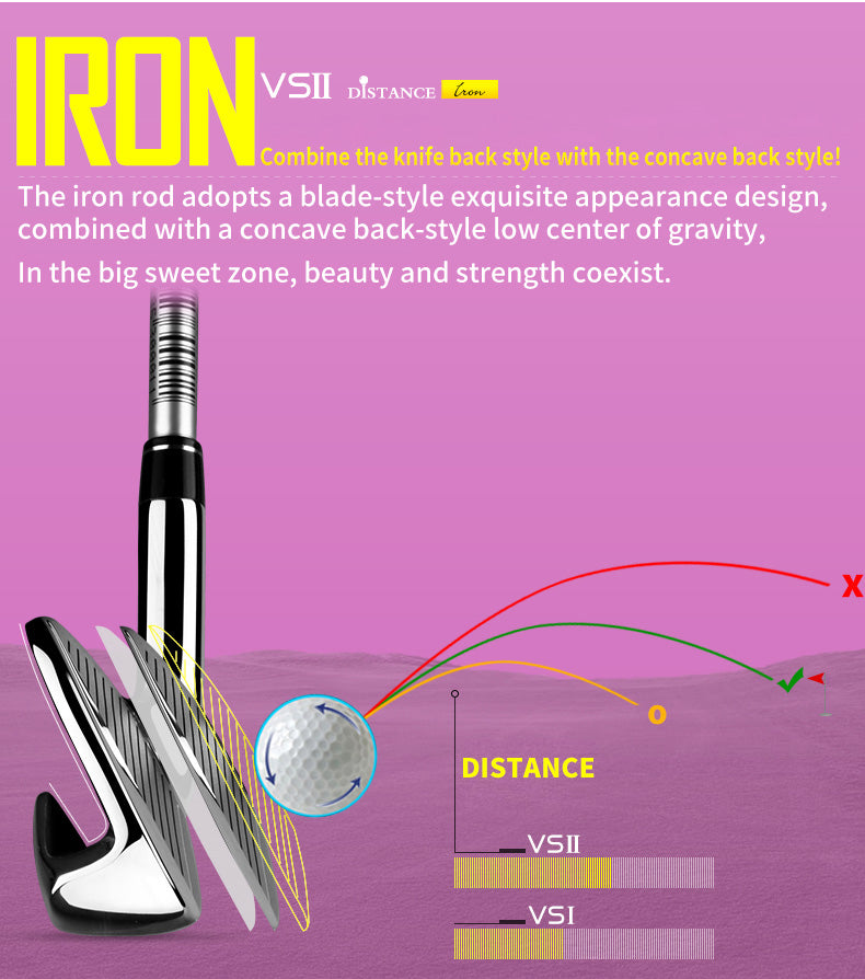 PGM LTG015 VS II High Rebound Titanium Driver Wood Graphite Shaft Golf Club Set For Women