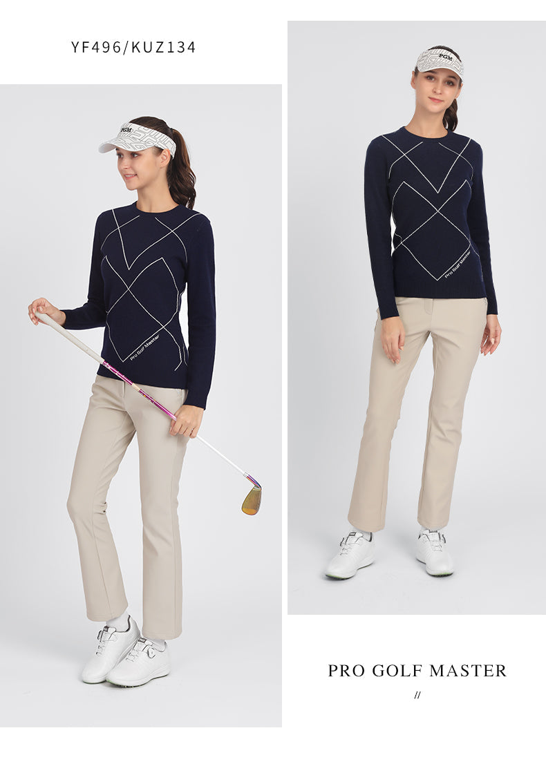 PGM YF496 ladies pull over golf down bottom sweater women golf sweater