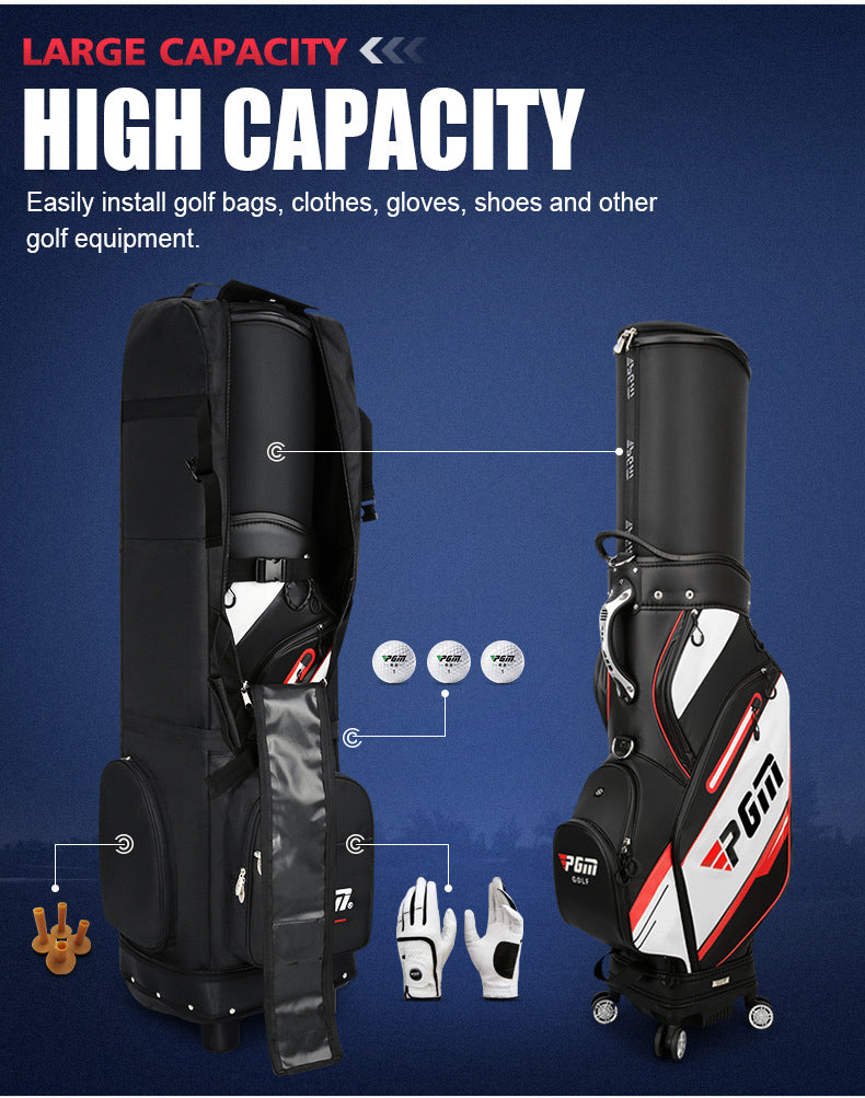 PGM HKB012 durable nylon waterproof black golf travel cover bag tour golf bag