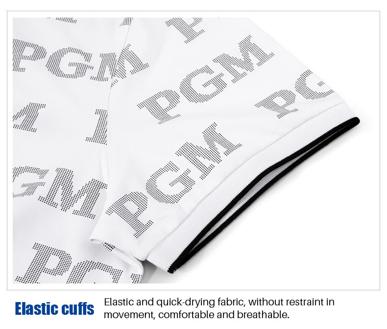 PGM YF396 branded quick dry quality short sleeve abbigliamento golf polyester tshirt polo custom golf shirts for man