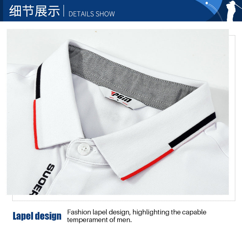 PGM YF393 quick dry golf polo shirt men short sleeve plain golf polo shirt