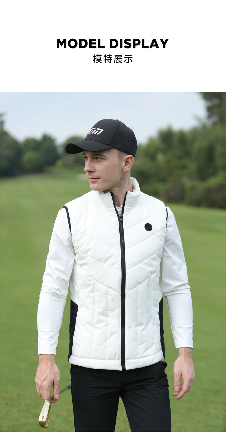 PGM YF519 outdoor golf windbreaker vest winter outerwear mens golf vest