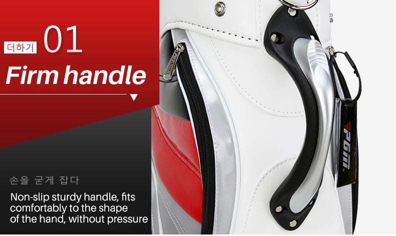 PGM QB015 customize classic golf bags male pu men golf staff bag