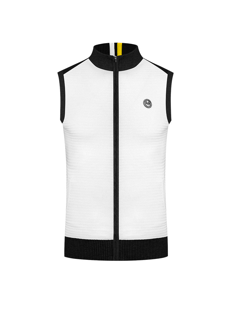PGM YF501 sports sleeveless golf padding vest full zip men wool golf vest