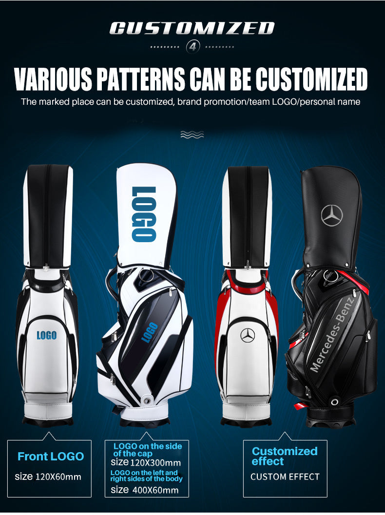PGM QB034 waterproof golf bag custom PU staff golf bag for man