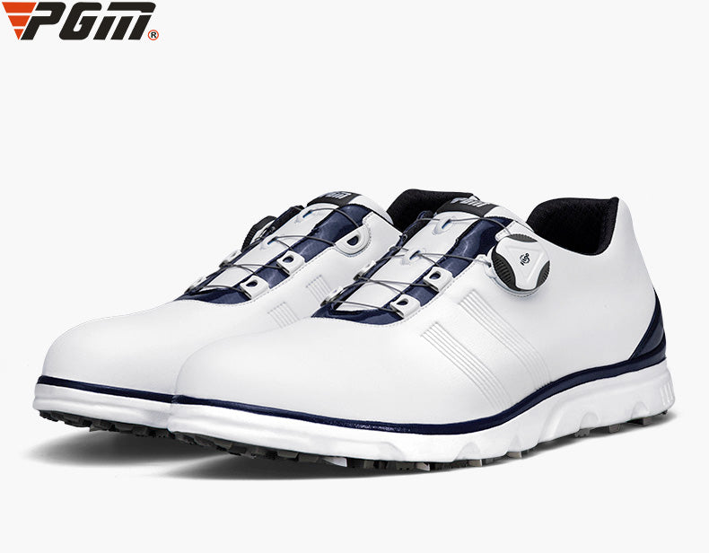 PGM XZ164 custom golf shoe non slip auto lacing waterproof spikes golf shoes