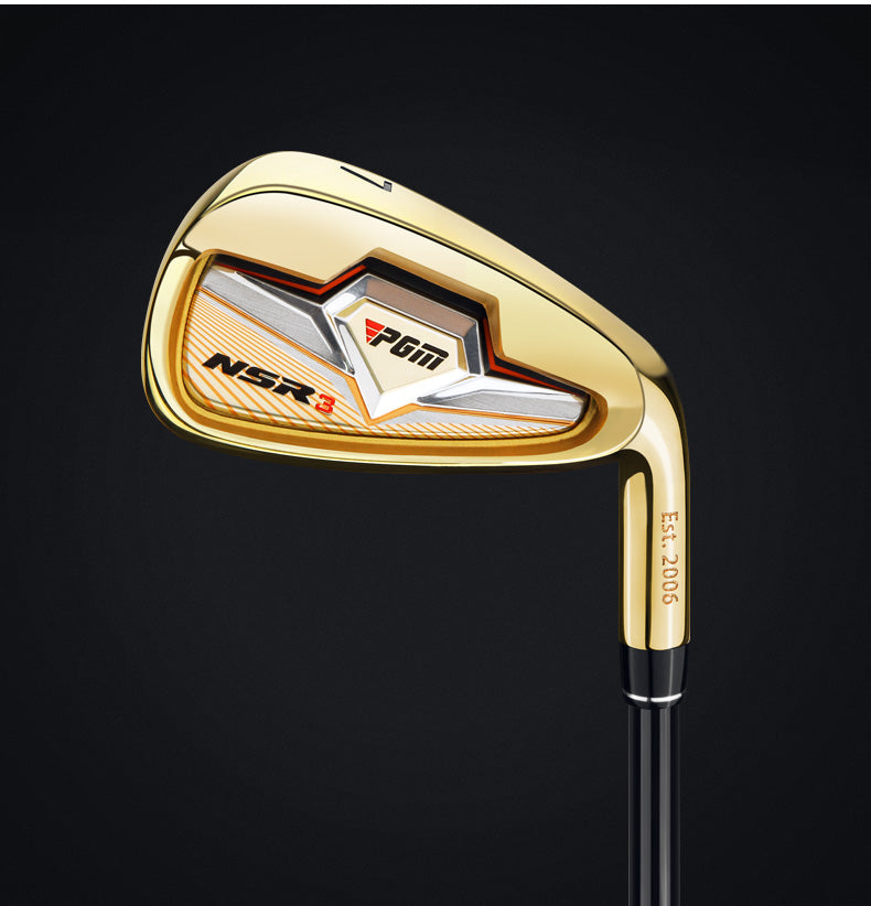 PGM Tig033 NSR III Professional Men Stainless Steel Graphite Head Black Gold Golf Iron