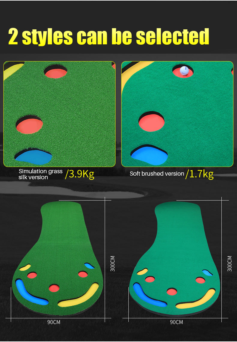 PGM GL002 Wholesale Indoor And outdoor floor nylon artificial grass turf mat practice golf putting mat training golf mat