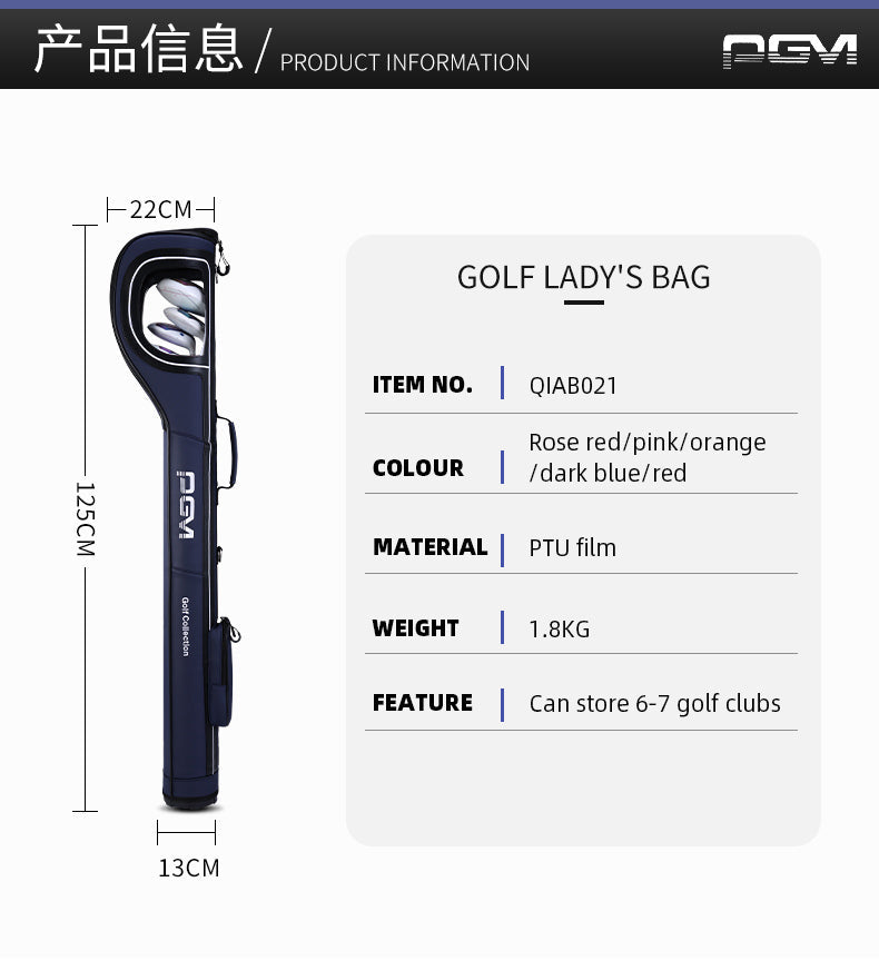 PGM QIAB021 portable sunday golf gun bag personalized luxury golf sunday bag