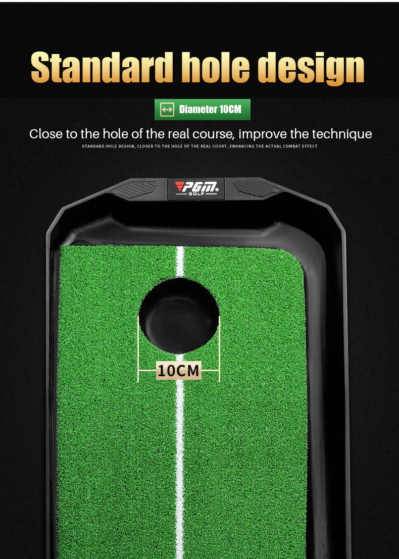 PGM TL025 adjustable slope putting training mat ball-rollback mini putting mat golf