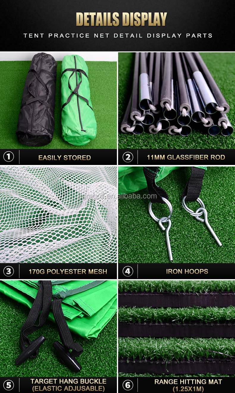 PGM LXW013 golf net cage practice outdoor backyard golf net with target