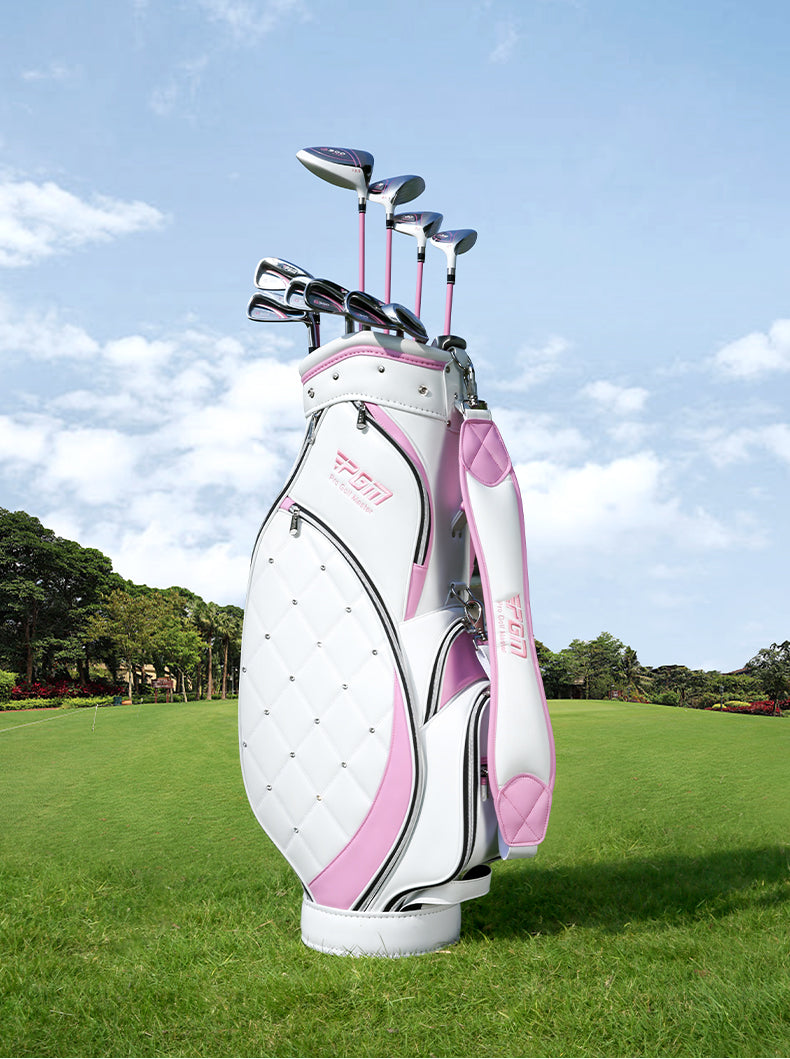 PGM QB103 golf tour staff bag women light weight trolley golf cart bag for women