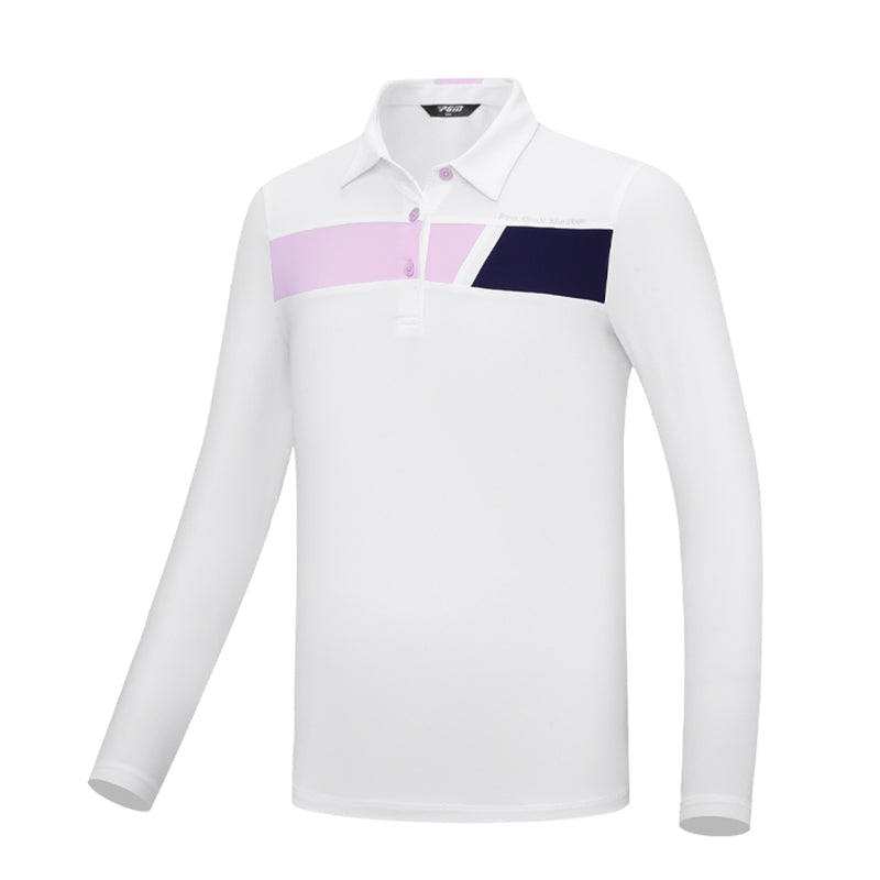PGM YF546 button down golf tennis polo athletic wear kids golf polo