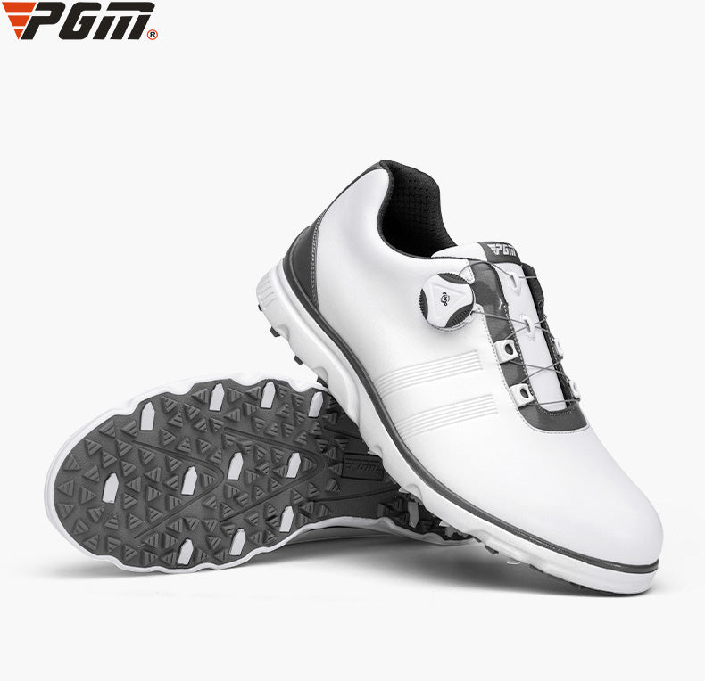 PGM XZ164 custom golf shoe non slip auto lacing waterproof spikes golf shoes