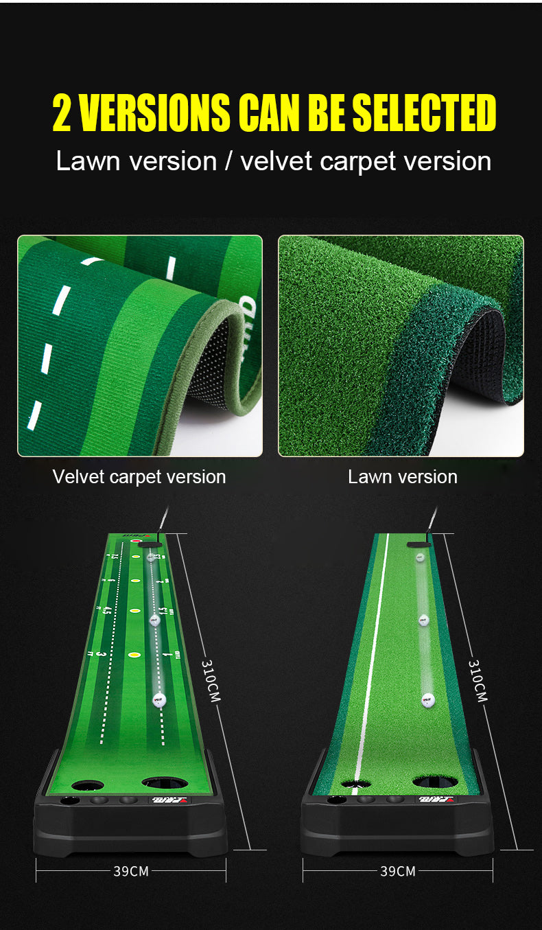 PGM TL029 deluxe electric return putting training mat golf putting mat