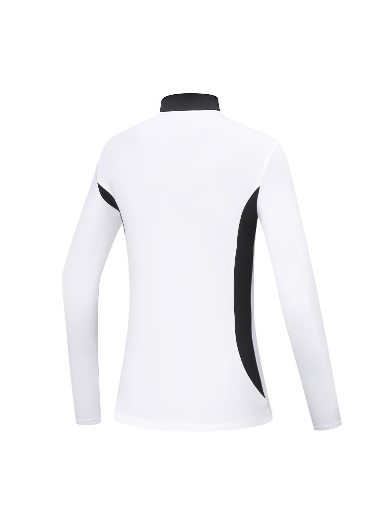 PGM YF545 ladies plain white golf t shirts poly spandex soft golf shirts