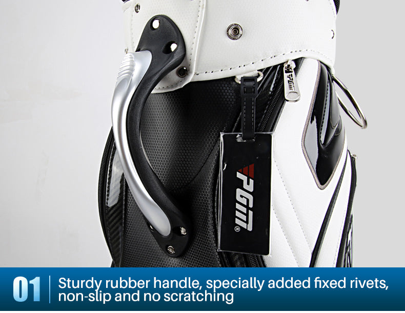 PGM QB034 waterproof golf bag custom PU staff golf bag for man