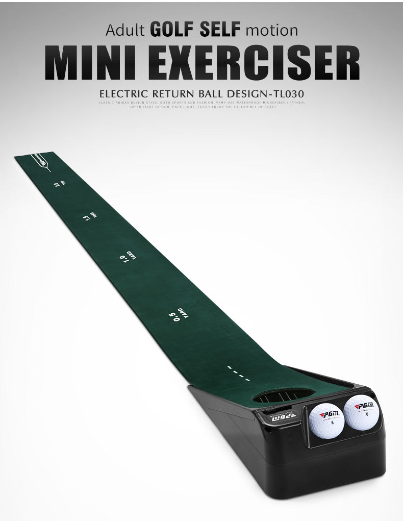 PGM TL030 track golf slope putting mat auto return mini office golf putting mat