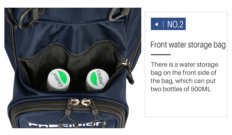 PGM QB074 premium custom 5 way divider waterproof lightweight sunday nylon golf bag