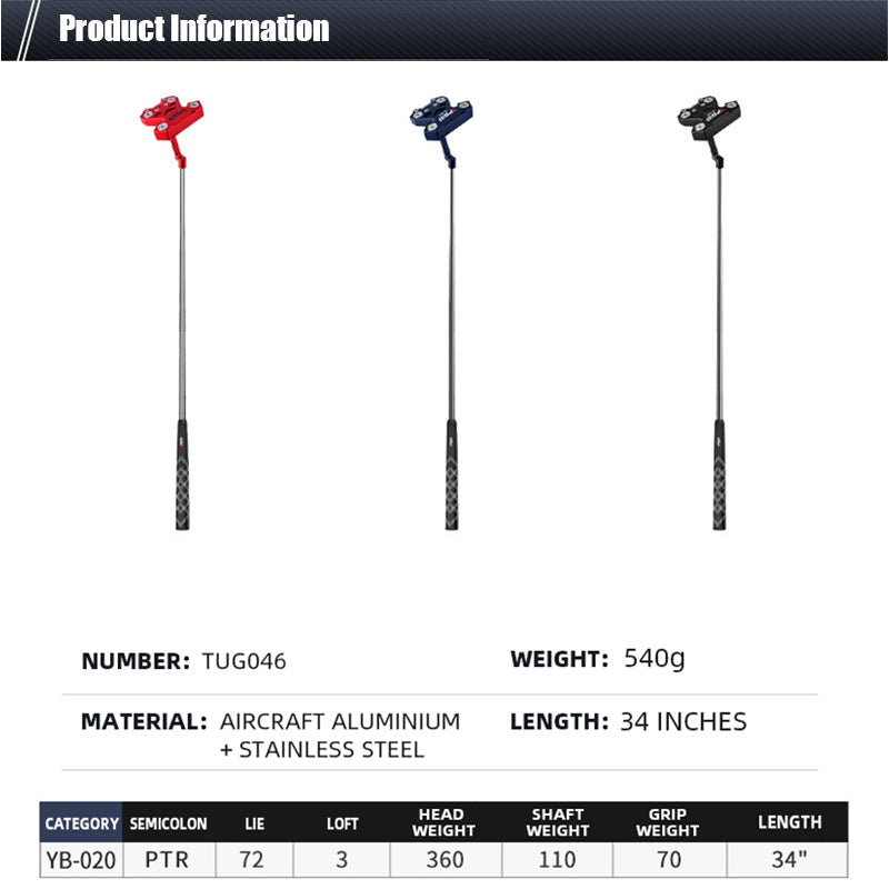 PGM TUG046 customisable club golf putter cnc milled weighted golf putter