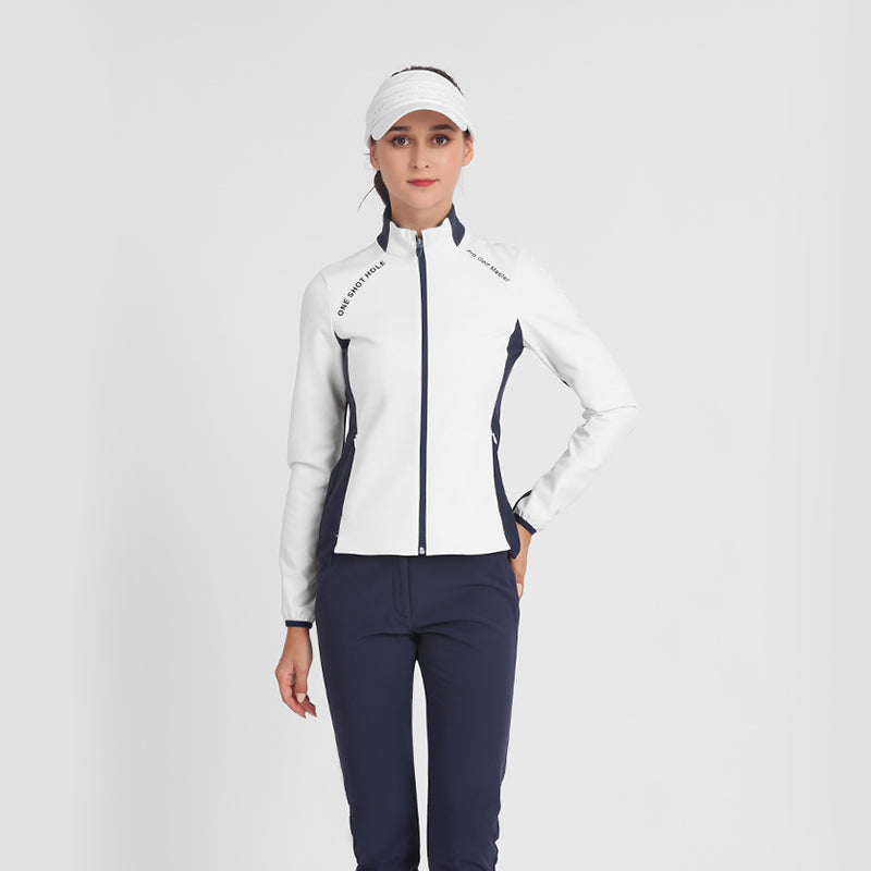 PGM YF513 ladies long sleeve golf coat casual white golf jacket