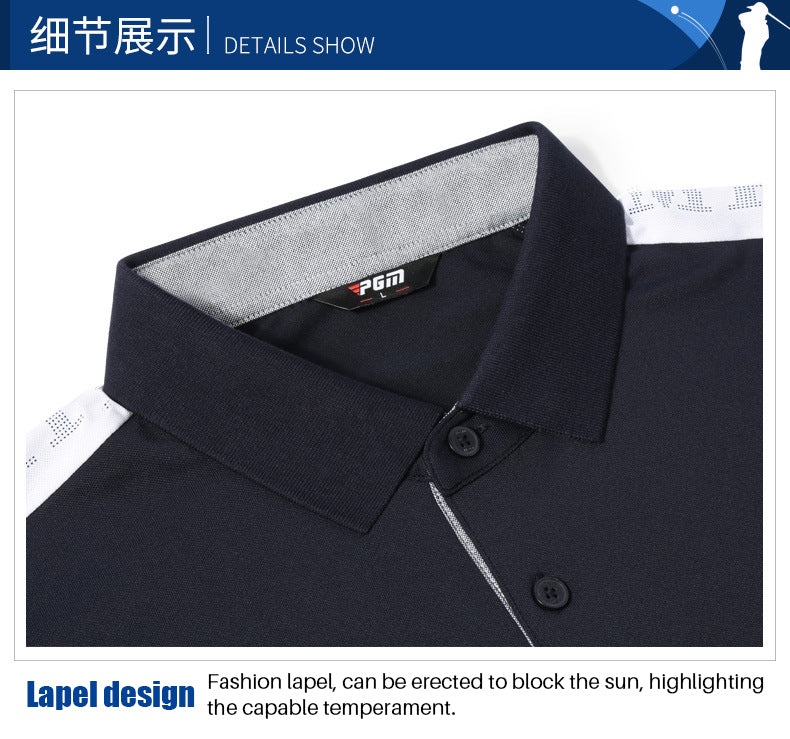 PGM YF397 men breathable custom golf polo shirts high quality golf polo